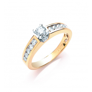 18ct Yellow Gold 0.50ctw Brilliant Cut Diamond Ring